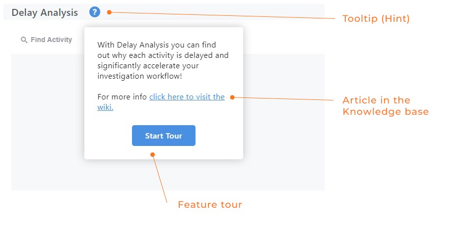 Nodes&Links in-app guidance elements